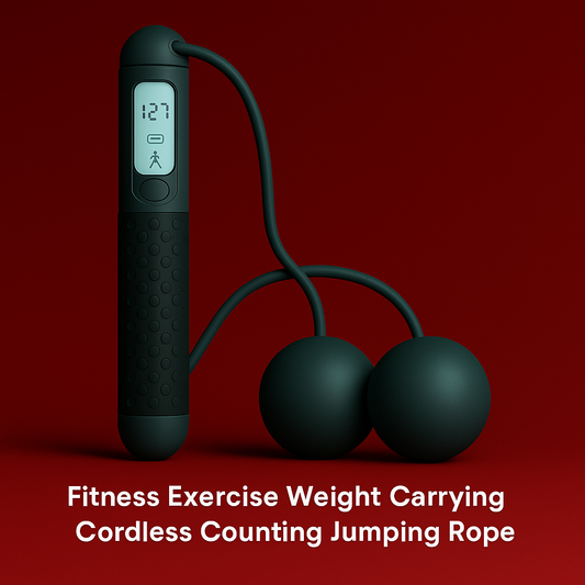 HYPRMODE Fitness Exercise Weight Carrying Cordless Counting Jumping Rope